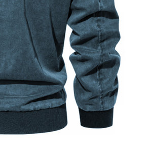2025 Top qualité en gros hommes hiver Denim veste coupe-vent épais polaire chaud mode col décontracté - Product Image 6