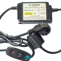 Balastro Electrónico Integrado Lightbest EPS5-425-40 con Soporte para Lámpara y Enchufe para Sistemas de Tratamiento de Aguas