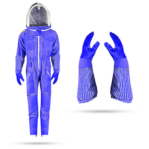Costume d'apiculteur bleu ventilé professionnel de conception personnalisée marque privée services de traitement de vêtements pour les vêtements de travail apicoles - Product Image 1