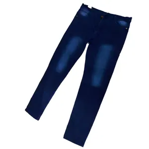 New Fashion Men's blue soft jeans wholesale dealer narrow stretchable durable all season style comfortable to wear slim fit