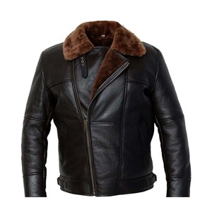 Chaqueta de piel de cordero personalizada de calidad superior para hombre, chaqueta de cuero informal para adultos - Product Image 2