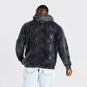 เสื้อมีฮู้ดสำหรับผู้ชายเสื้อมีฮู้ดซักแบบวินเทจไซส์ใหญ่พิเศษโลโก้ออกแบบได้ตามต้องการ - Product Image 2