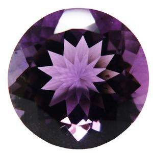 Exclusivo 100% amatista Natural Color púrpura piedra preciosa suelta redonda brillante en forma de joyería hecha a mano piedra de corte facetada - Product Image 1