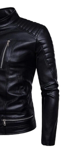 Chaqueta de Cuero para Hombre, Transpirable, Abrigada para Invierno, Estilo Casual, a Precio Razonable - Product Image 3