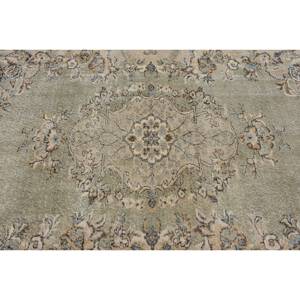 Classic Beige Brown 6.4 X 9.6 ft Wool <b>Rug</b> Turkish Patchwork Design for Entryway Living Room <b>Bedroom</b> Latex Rectangular Hallway - Product Image 5