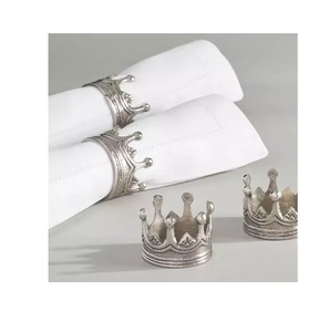 Anneau de serviette martelé plaqué cuivre pour décoration de mariage et d'événements anneau de serviette en métal en gros porte-serviette bon marché - Product Image 6