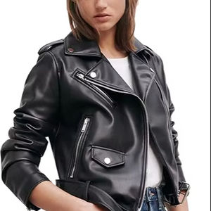 Veste d'hiver pour homme en cuir noir de haute qualité, coupe ample, respirante, à manches longues, personnalisée par GLOBAL EDGE - Product Image 1