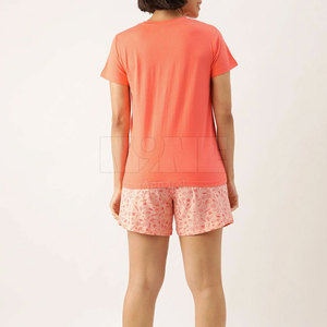 Conjuntos Cortos de Alta Calidad para Mujer, Color Personalizado, 100% Algodón, Ligeros, Ropa Casual Transpirable para Primavera/Verano - Product Image 3