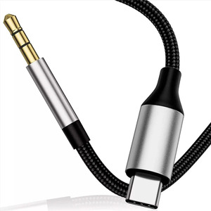 Cable auxiliar de audio Cle de 3.5 mm con conector estéreo tipo C de 1 m - Colores surtidos - Product Image 2