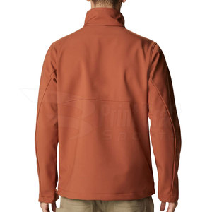 <b>Men's</b> <b>Winter</b> Stand Collar Softshell <b>Jackets</b> Solid Color High Street Style Zipper OEM Service Breathable <b>Waterproof</b> Windproof - Product Image 4
