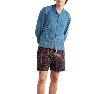 Men Casual Custom Logo Breathable, Above the Knee Men <b>5</b> <b>Inch</b> <b>Inseam</b> Double With Custom Pockets - Product Image 2