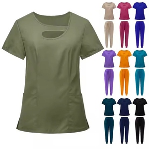 Conjunto de Uniforme Médico Ligero para Mujer con Tela Transpirable, Pantalón con Cintura Elástica y Tecnología Antipinchazos para Hospital - Product Image 4