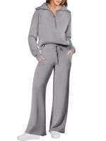 Ensemble de survêtement deux pièces pour femmes grande taille, streetwear d'hiver uni, sport, entraînement, décontracté, léger, respirant, séchage rapide