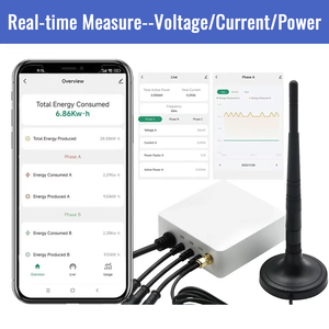 Moniteur d'énergie intelligent triphasé Zigbee à pince 80A-750A, Compteur de puissance pour domotique, Système de gestion de l'énergie domestique - Product Image 3