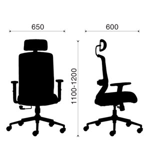 Silla de Oficina Ergonómica Giratoria HOM1009-01 con Respaldo Ajustable, Diseño Minimalista para el Hogar y Dormitorio, Material de Tela PU - Product Image 2