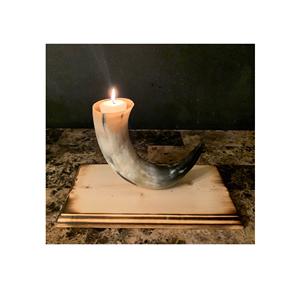 Design Buffalo Horn Candle Holder <b>Handmade</b> Shiny Polished <b>Christmas</b> Parties Decorate Horn Candle Holder - Product Image 1