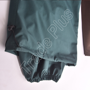 Pantalon de neige bicolore vert et marron hiver 2025 avec taille à cordon de serrage, poches zippées de rangement et bas cintré - Product Image 6
