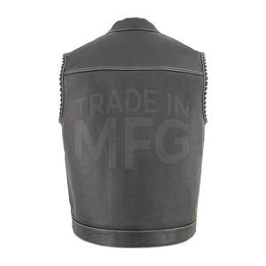 Chaleco de Invierno para Hombre, de Cuero Genuino, Impermeable, con Cuello Mao, de Alta Calidad, Personalizado, Nuevo - Product Image 2