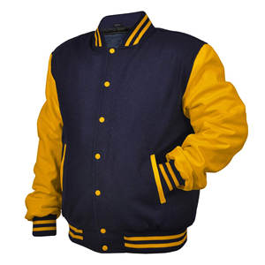 Chaqueta Varsity Estilo Urbano al por Mayor, Nueva Llegada, Chaqueta Bomber para Hombre con Bordado en Lona, Cuello Alto, Chaqueta Letterman - Product Image 3