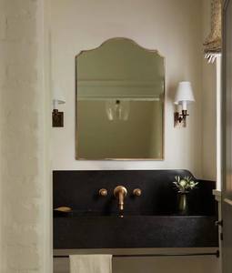 Victorian Shabby Gold Wall Mirror Baroque <b>Oak</b> Wood <b>Frame</b> - Product Image 3