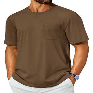T-shirt à capuche décontracté pour homme de qualité supérieure, 100% coton, manches régulières, couleur unie, qualité d'exportation, tee-shirt vierge lavé - Product Image 1