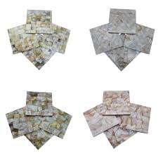 Posavasos con incrustaciones de madreperla de nuevo diseño de tendencia superior, alfombrillas y almohadillas decorativas de mesa de cocina para uso en el hogar y la Oficina - Product Image 3