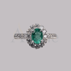 Anillo de diamantes personalizado, totalmente Chapado en plata 925, anillo de diamantes, regalo para ella - Product Image 1