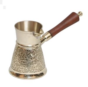 Set of 2 <b>Turkish</b> <b>Coffee</b> <b>Pot</b> High Quality Metal <b>Coffee</b> & Tea Tools Kitchenware and Cafe Brewer Price Decorative Kitchenware - Product Image 5