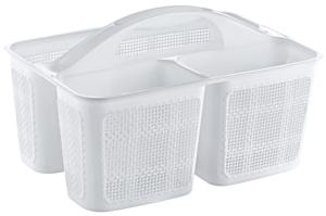 AFOSSA PP Eco-friendly Modern Divided Cleaning Organizer Caddy <b>Handle</b> for Household Supplies Sturdy Multi-Section Storage <b>Basket</b> - Product Image 6
