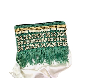 Handmade Designer <b>Evening</b> Ladies Clutch <b>Bag</b> Jute Cotton Hand Weaving Pouch <b>Bag</b> Casual Daily Use - Product Image 1