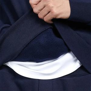 Best Selling <b>Men's</b> Casual Winter Long Sleeve <b>Quarter</b> <b>Zip</b> <b>Fleece</b> Sweatshirts Embroidered with Ribbed Cuff Bottom Latest Style - Product Image 6