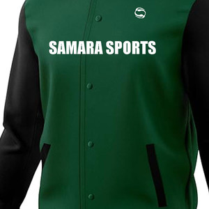 Chaqueta Varsity de Invierno con Cuello Alto y Bordado Personalizado para Hombre, con Logotipo Frontal, Corte Holgado, Nueva Llegada - Product Image 5
