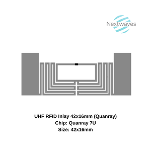UHF RFID Inlay 42x16mm chip ucode 9, Sản xuất tại Việt Nam, Model: Kích thước ăng ten Web: 42x16mm, phạm vi đọc: 4 đến 7 mét, tùy chỉnh - Product Image 2