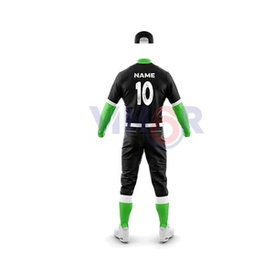Conjuntos de uniformes de béisbol impresos con logotipo personalizado de alta calidad, venta al por mayor, color sólido, la mejor calidad, nuevos precios razonables, hechos en poliéster - Product Image 3