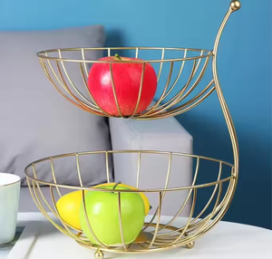 Panier de rangement de fruits économie d'espace cuisine légumes panier de fruits décoratif porte-Dessert organisateur cuisine maison bol - Product Image 3