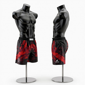 กางเกงขาสั้นต่อสู้แบบ MMA แห้งเร็วน้ำหนักเบายืดพิมพ์ดิจิตอลออกแบบได้ตามต้องการสำหรับฝึกออกกำลัง - Product Image 1