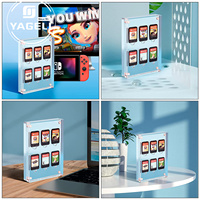Étui de rangement pour cartes de jeu Nintendo Switch YAGELI, en acrylique, impression sérigraphique personnalisée, épaisseur personnalisée, transparent, logo personnalisé