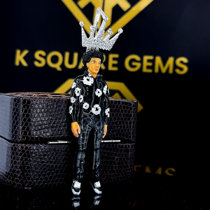 Colgante de Hip Hop Personalizado para Niños y Hombres con Foto 3D en Esmalte y Moissanita, Plata 925 - Product Image 4