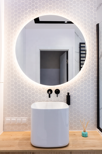 Panneau chauffant solaire électrique à infrarouge lointain haute efficacité 500W, sans cadre, avec rétroéclairage LED miroir, étanche, pour éclairage de salon - Product Image 6