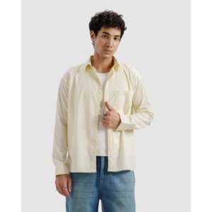 เสื้อเชิ้ตผ้าฝ้ายพื้นฐานสำหรับใส่พักผ่อน - Product Image 3