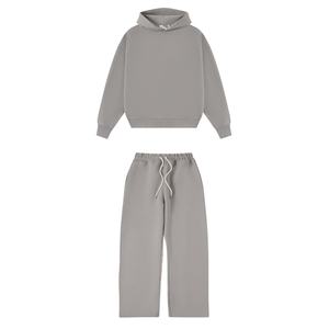 Conjunto de Ropa Deportiva Personalizada, Pantalones Deportivos y Sudadera con Capucha, Conjuntos Deportivos Extra Grandes Unisex, Sudadera con Capucha para Hombre, Pantalones Deportivos Gruesos, Conjunto Holgado - Product Image 4