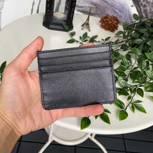 Tarjetero y billetera delgados de cuero genuino Ducal, diseño ultradelgado - Product Image 5