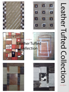 Alfombras de lana de cuero genuino hechas a mano, modernas, de pelo alto, con patrón abstracto, para uso doméstico o de oración, exportación directa desde India. - Product Image 3