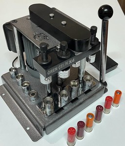 Engarzadora Motorizada de 4 Estaciones para Cartuchos de Calibre 20, Engarzadora de Metal de Acero, 6 Veces Mayor Aumento, Accesorios de Caza - Product Image 1