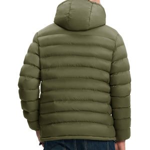 Veste matelassée pour homme, vente chaude de l'été, épaisse, légère, logo personnalisé, hiver, luxe, grande taille, unie, veste d'extérieur, 2026 - Product Image 3