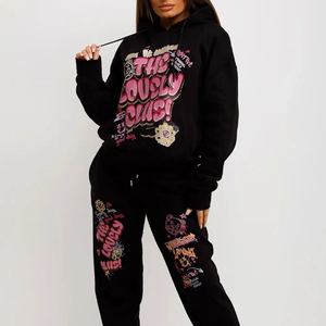 Nhà sản xuất trực tiếp! 100% cotton thoáng khí Jogger Tracksuit thiết kế mới Pakistan màu sắc độc đáo sweatsuit rắn thoải mái mùa đông - Product Image 6