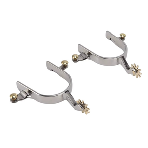 Par de Espuelas para Caballo, Cómodas, de Acero Inoxidable, para Equitación, Instrumentos Quirúrgicos Veterinarios, 1 Año de Garantía - Product Image 2