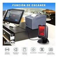 Lecteur de codes-barres mains libres MP6300 2D QR Omni Orbit avec interface USB de 2 ans de garantie en stock