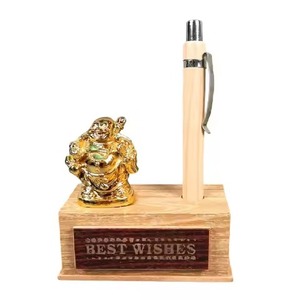Elegant Wooden Pen <b>Holder</b> Stand <b>For</b> Office <b>Desk</b> Premium Multi-Slot Design Pen Organizer <b>For</b> Modern Workspace Decor - Product Image 4
