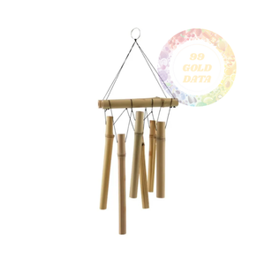 Campanas de viento de bambú hechas a mano con melodías relajantes, decoración natural perfecta para el hogar y el jardín - Product Image 6